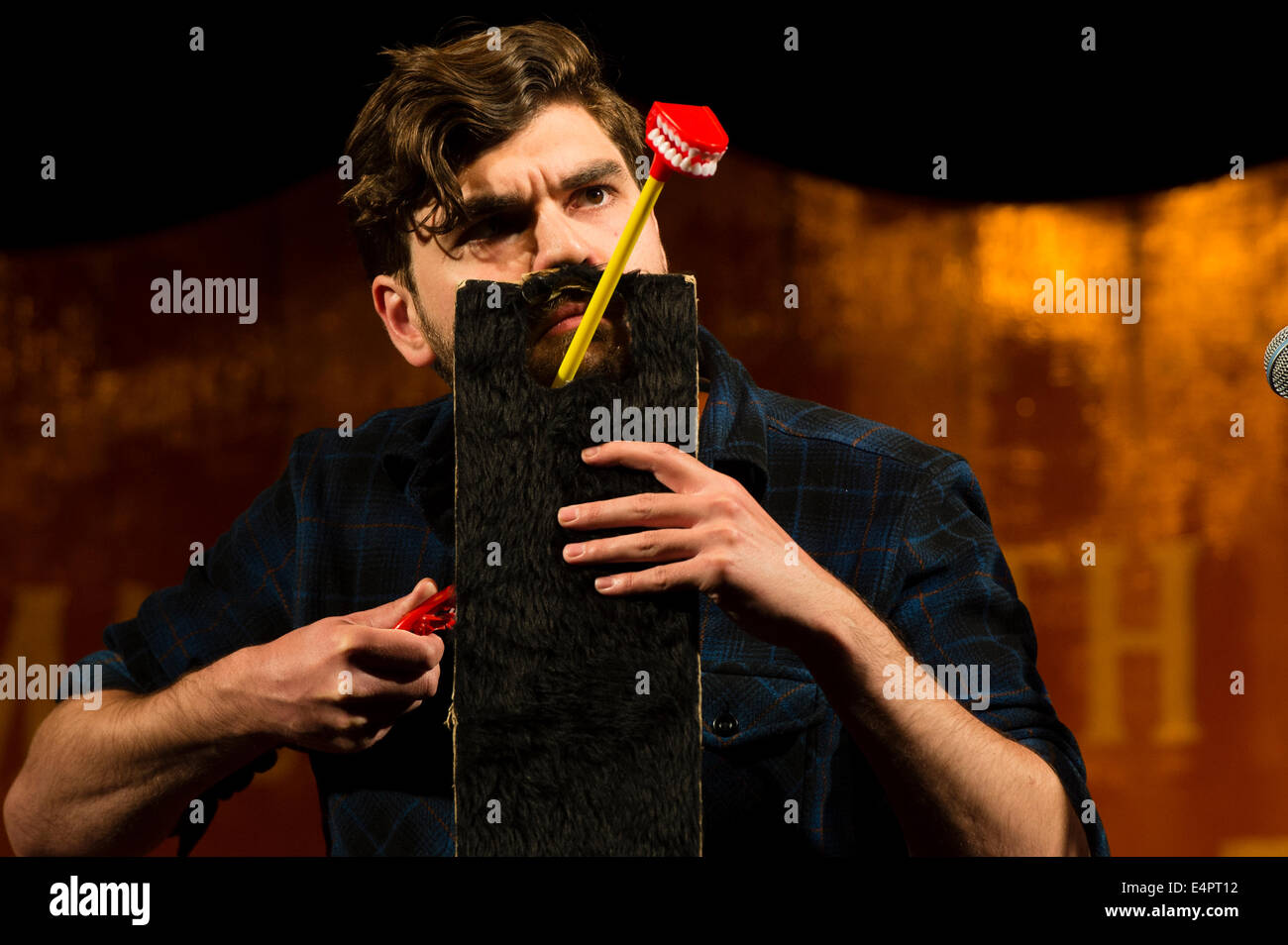 Die fünfte jährliche Machynlleth Comedy Festival. Stockfoto