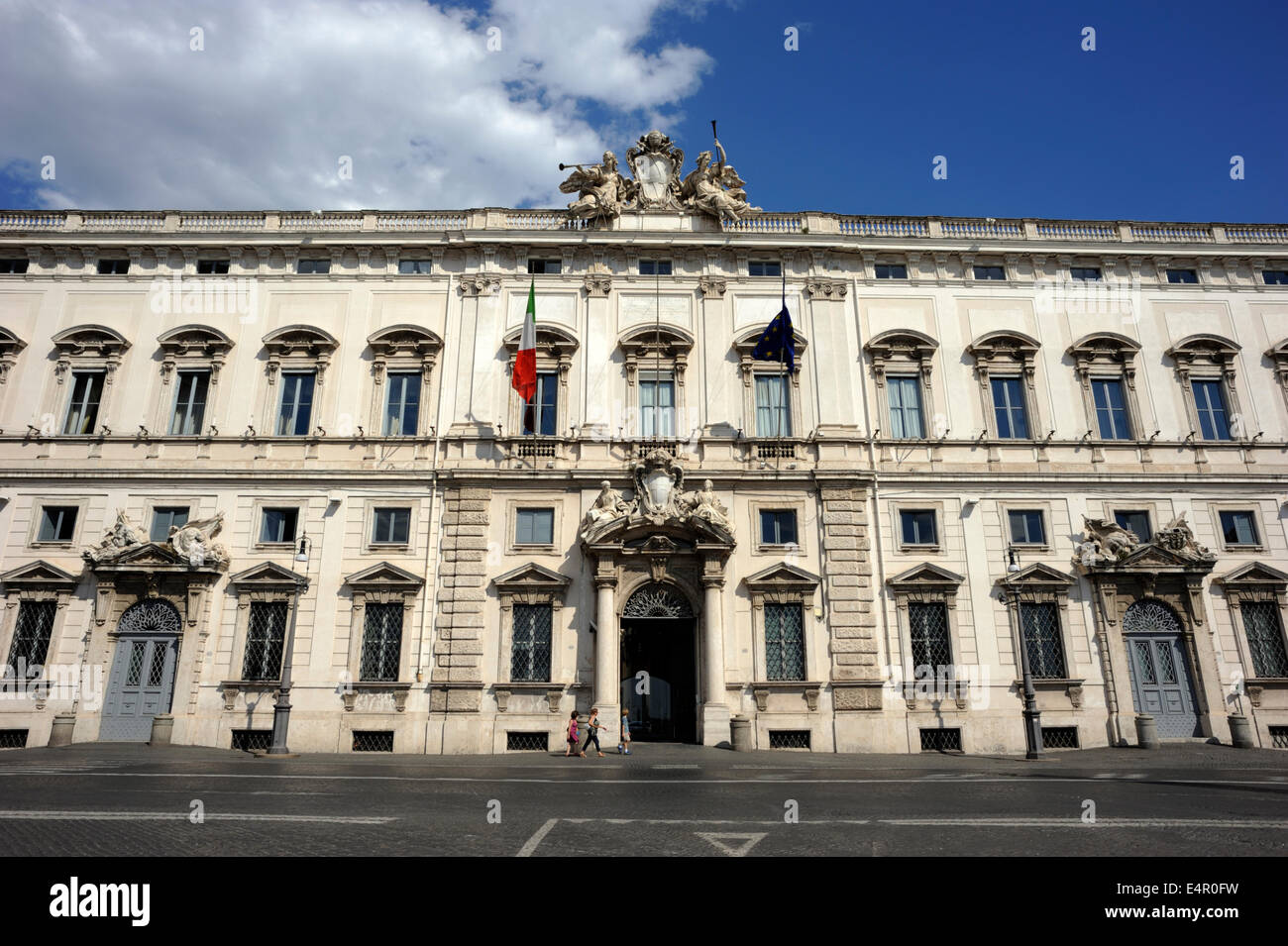Italien, Rom, Palazzo della Consulta (Corte costituzionale, Verfassungsgericht) Stockfoto