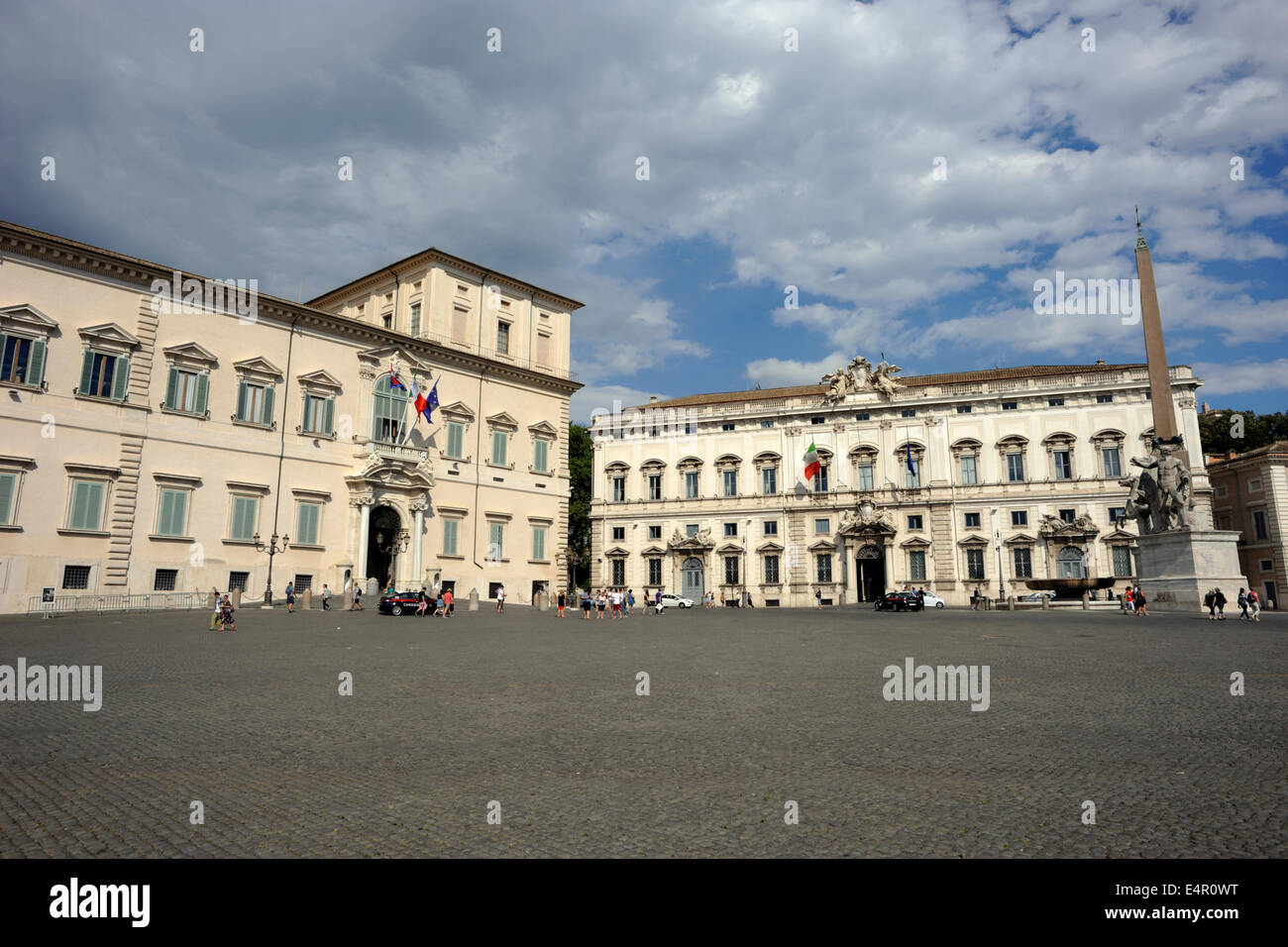 Italien, Rom, Palazzo del Quirinale und Palazzo della Consulta (Corte costituzionale, Verfassungsgericht) Stockfoto