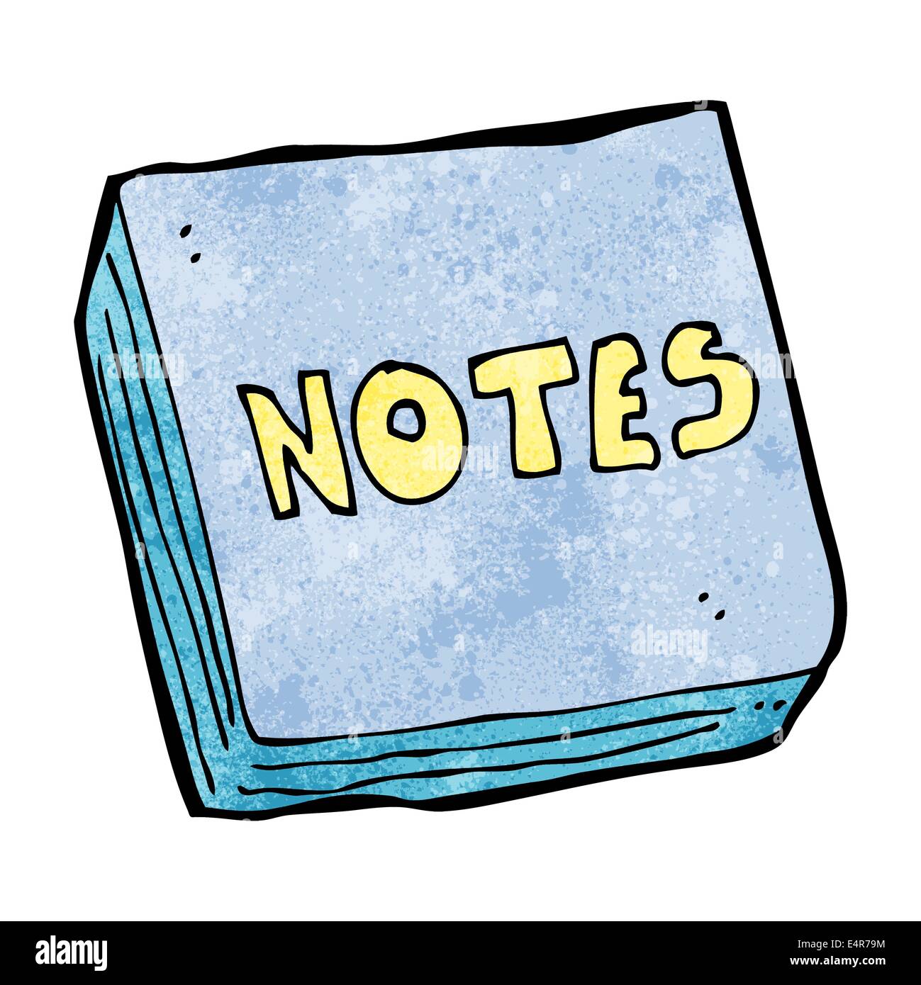 Cartoon-Notizen-pad Stock Vektor