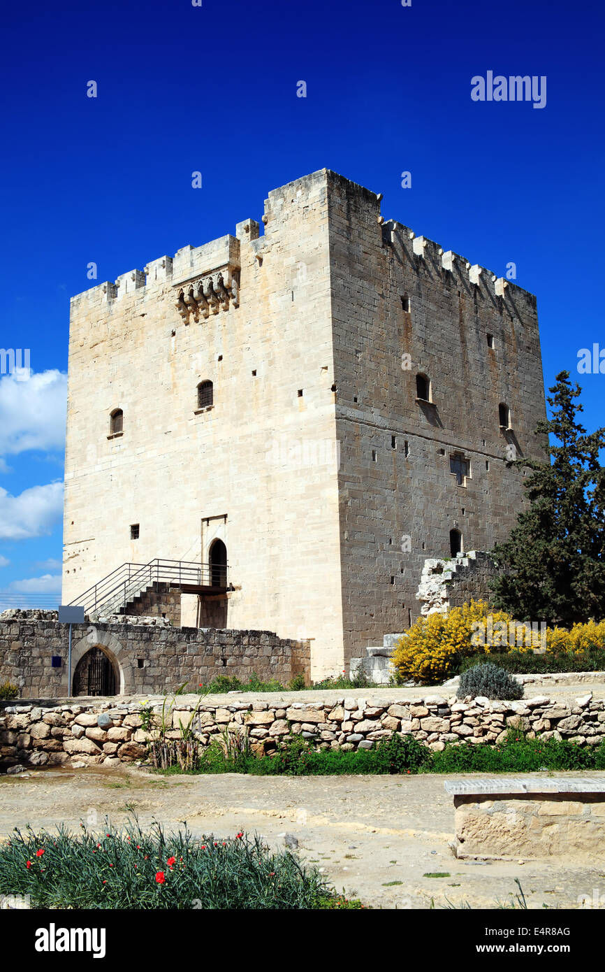 Kolossi Burg, in der Nähe von Limassol, Zypern, zuerst gebaut rund 1210 war eine Hochburg der Kreuzfahrer Stockfoto