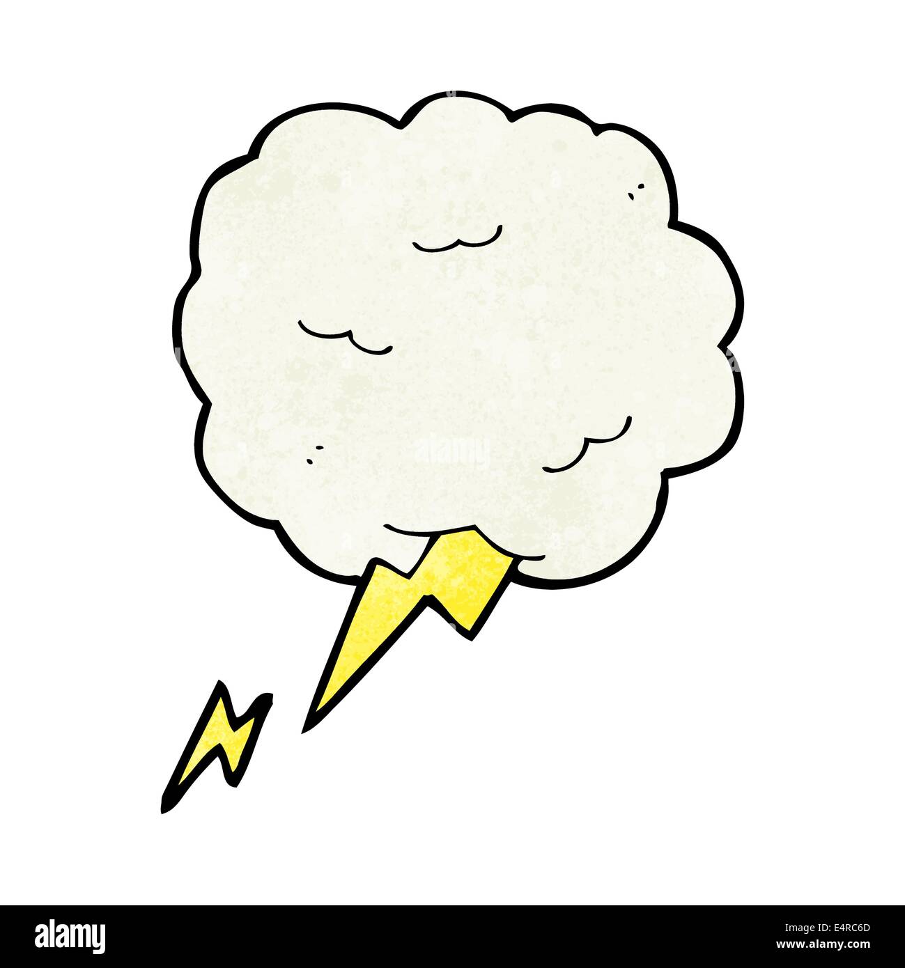 Cartoon Gewitterwolke Symbol Stock Vektorgrafik Alamy