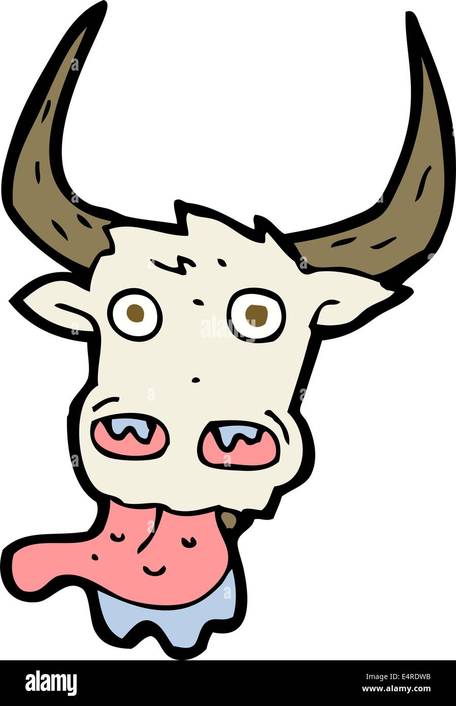 Cartoon Kuh Gesicht Stock Vektorgrafik Alamy