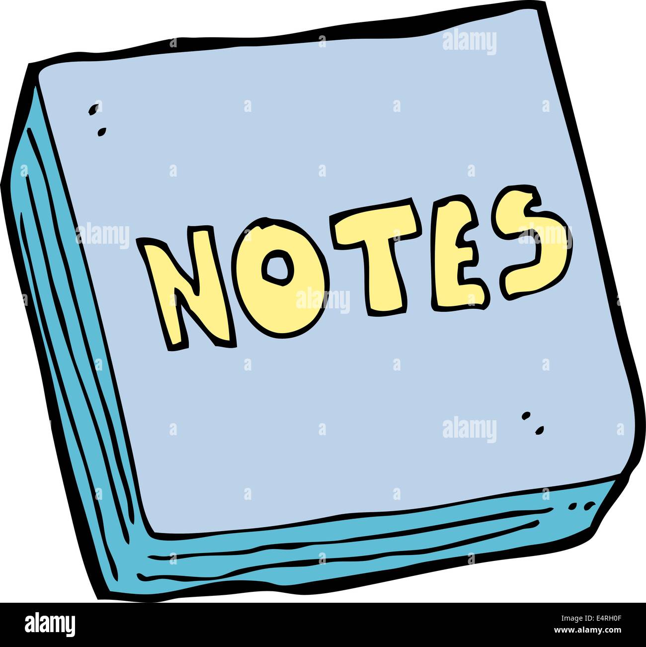 Cartoon-Notizen-pad Stock Vektor
