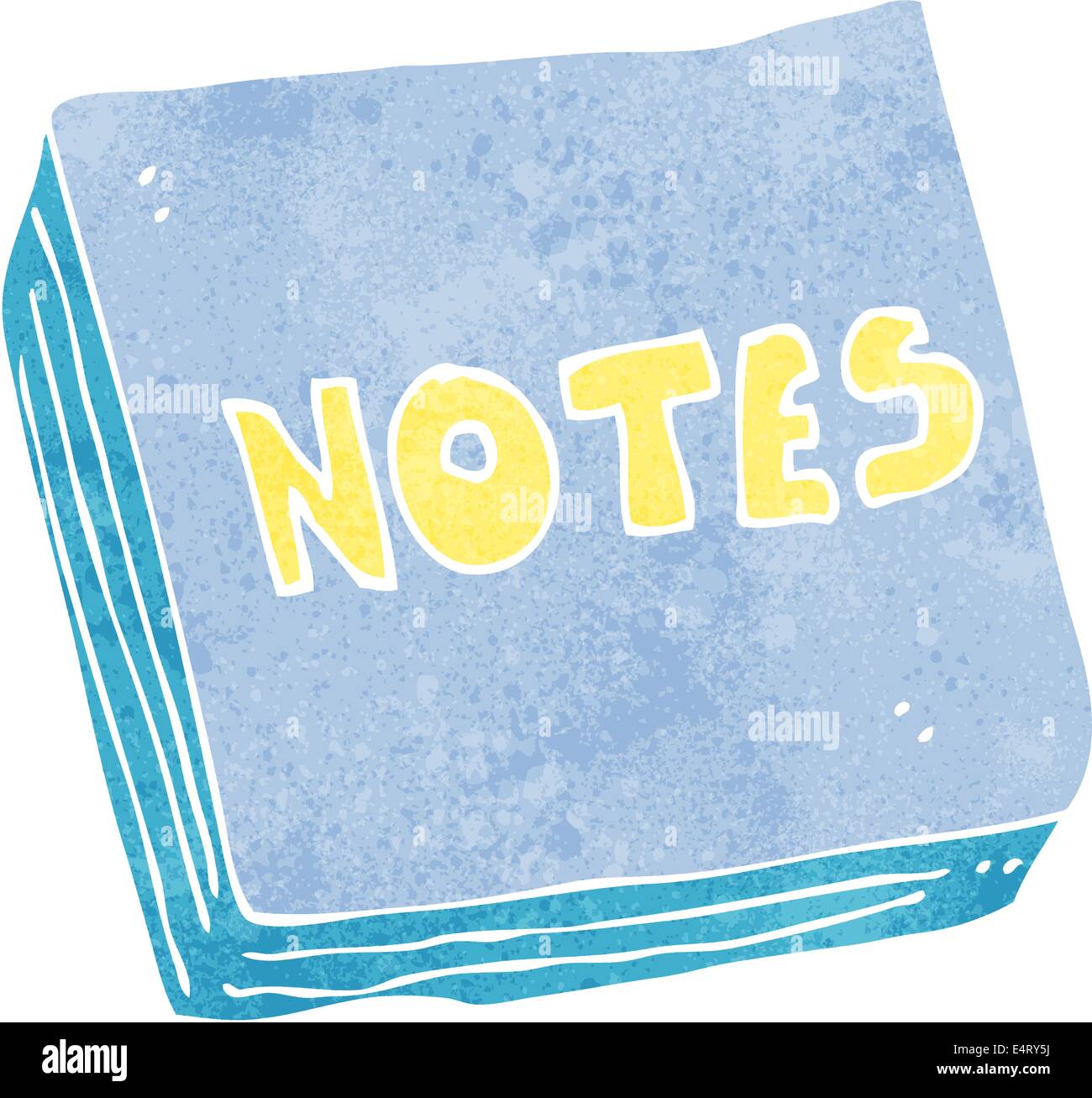 Cartoon-Notizen-pad Stock Vektor