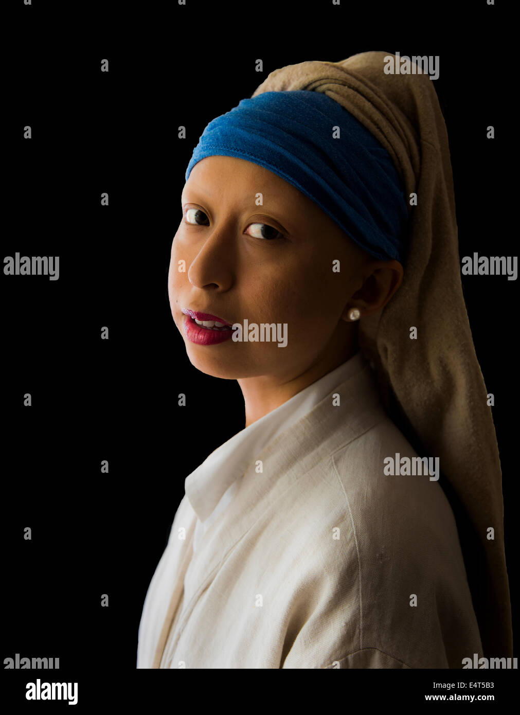 Das Mädchen Mit Dem Perlenohrgehänge Stockfotos und -bilder Kaufen - Alamy