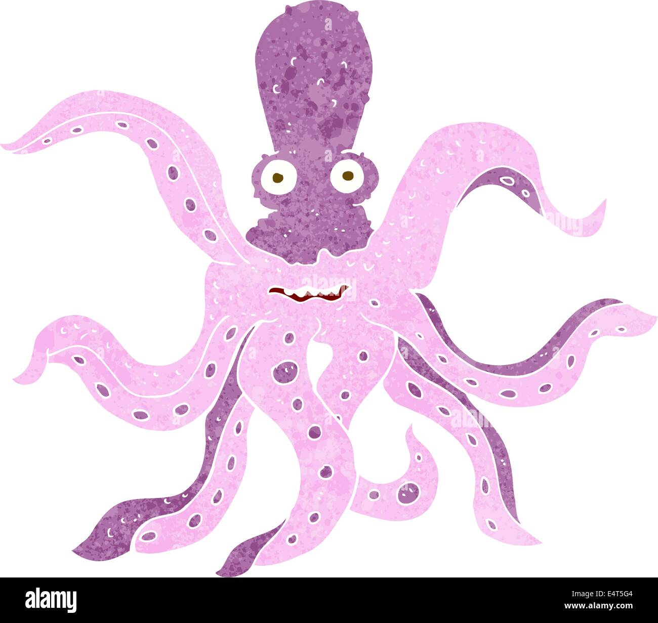 Cartoon Riesenkraken Stock Vektor