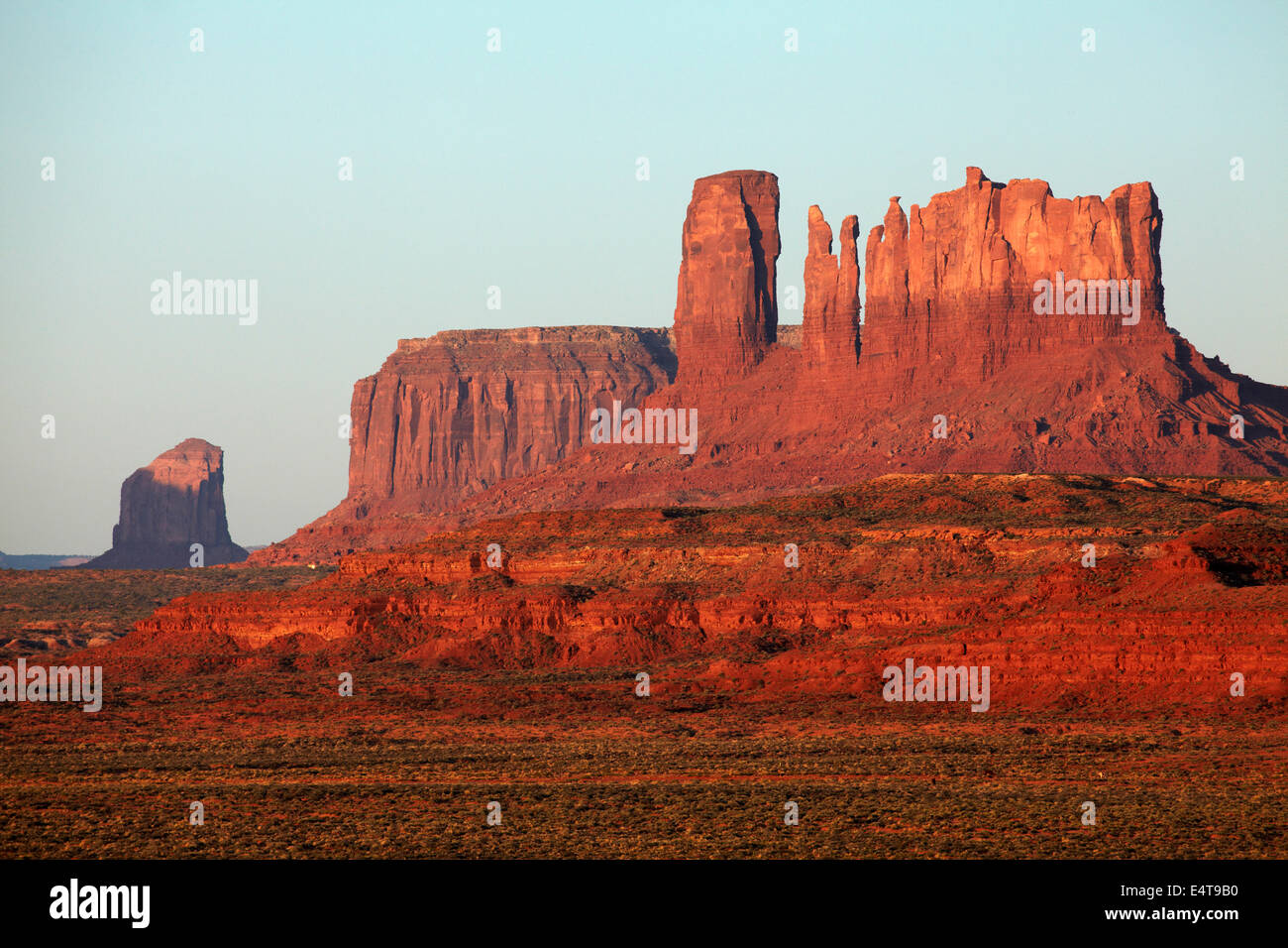 Monument Valley, Navajo Nation, Utah / Arizona Grenze, USA Stockfoto