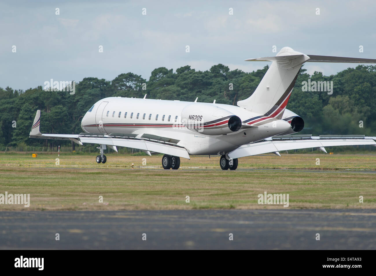 Bombardier BD-700-1A10 Global 6000 Jet, Farnborough Airport Stockfoto