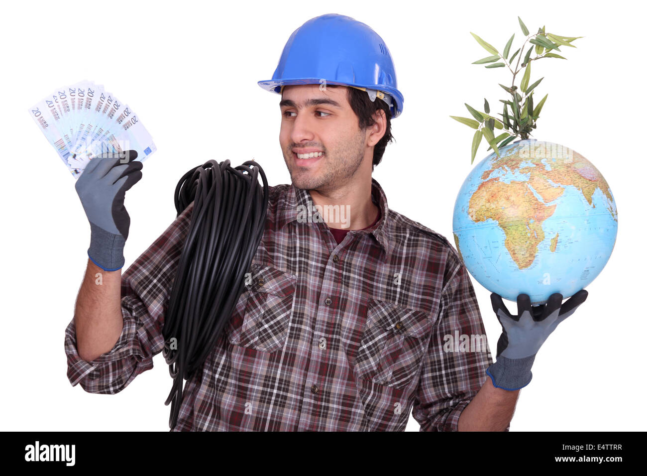 Going green ist profitabel Stockfoto