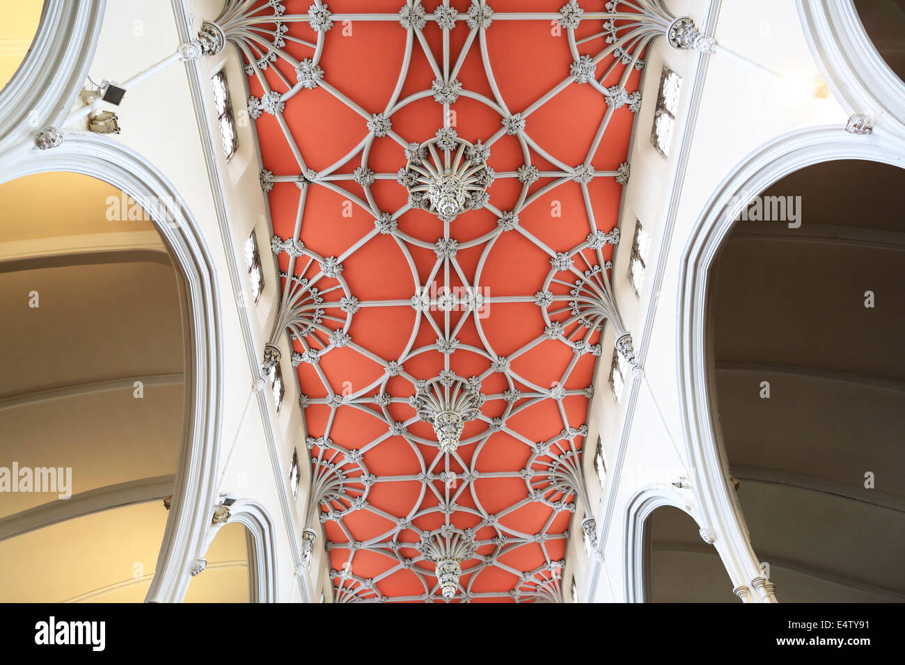 Fan-Gewölbe-Decke am St. Matthews Kirche Walsall Stockfoto