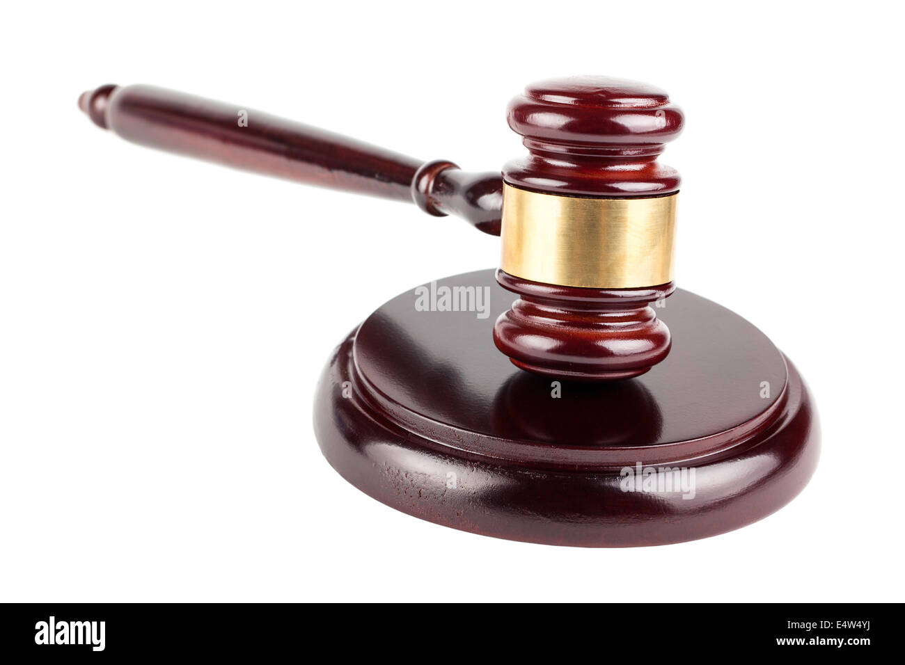 Braune hölzerne Hammer Stockfoto