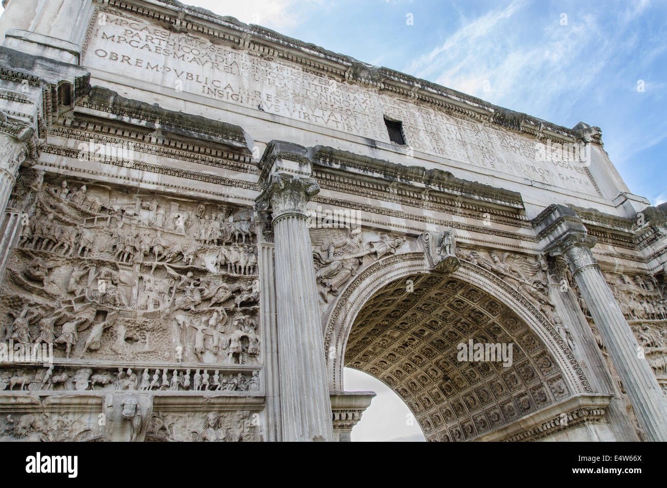 Bogen von Titus, Rom, Italien Stockfoto