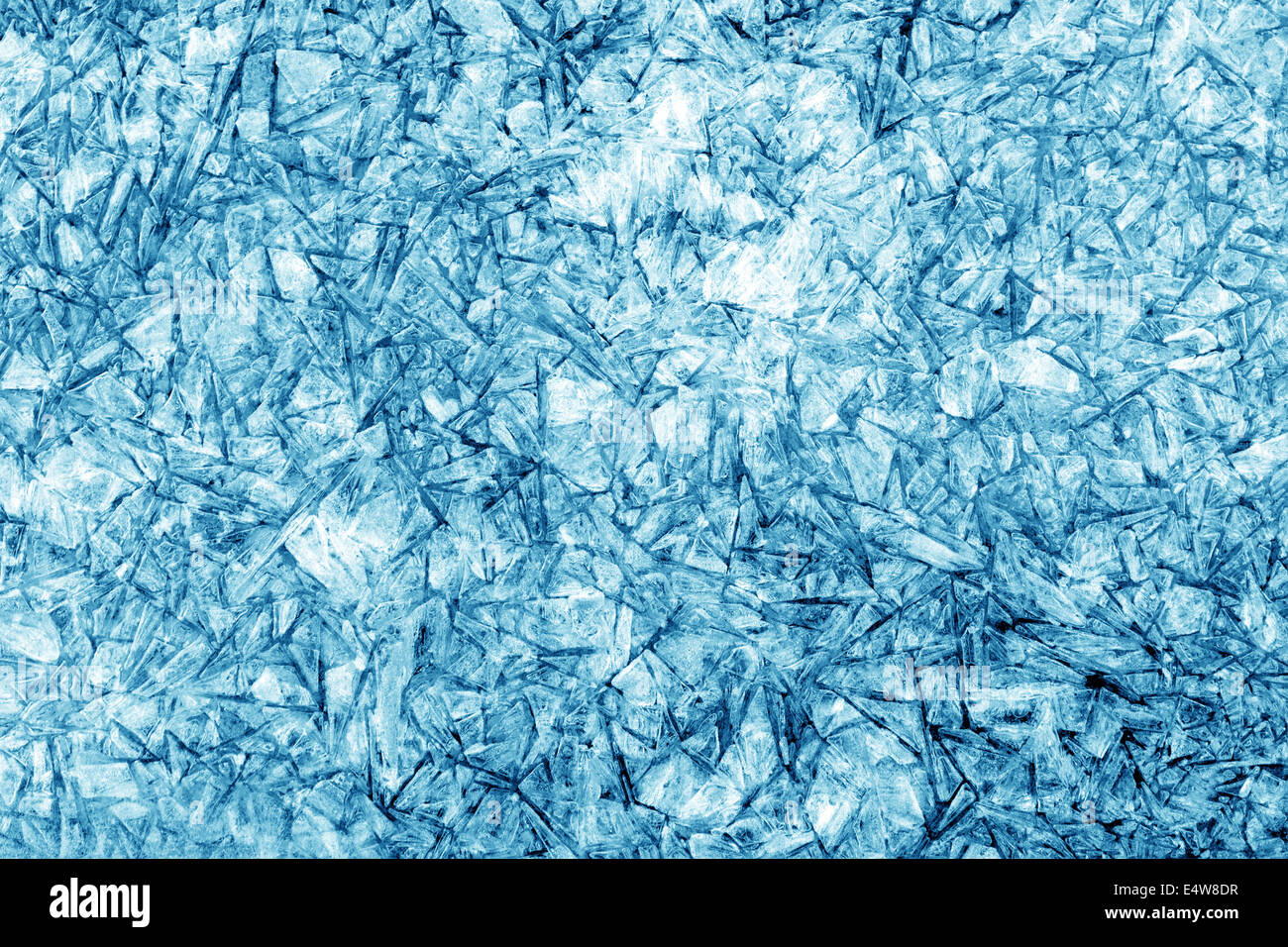 Muster von Eiskristallen Stockfoto