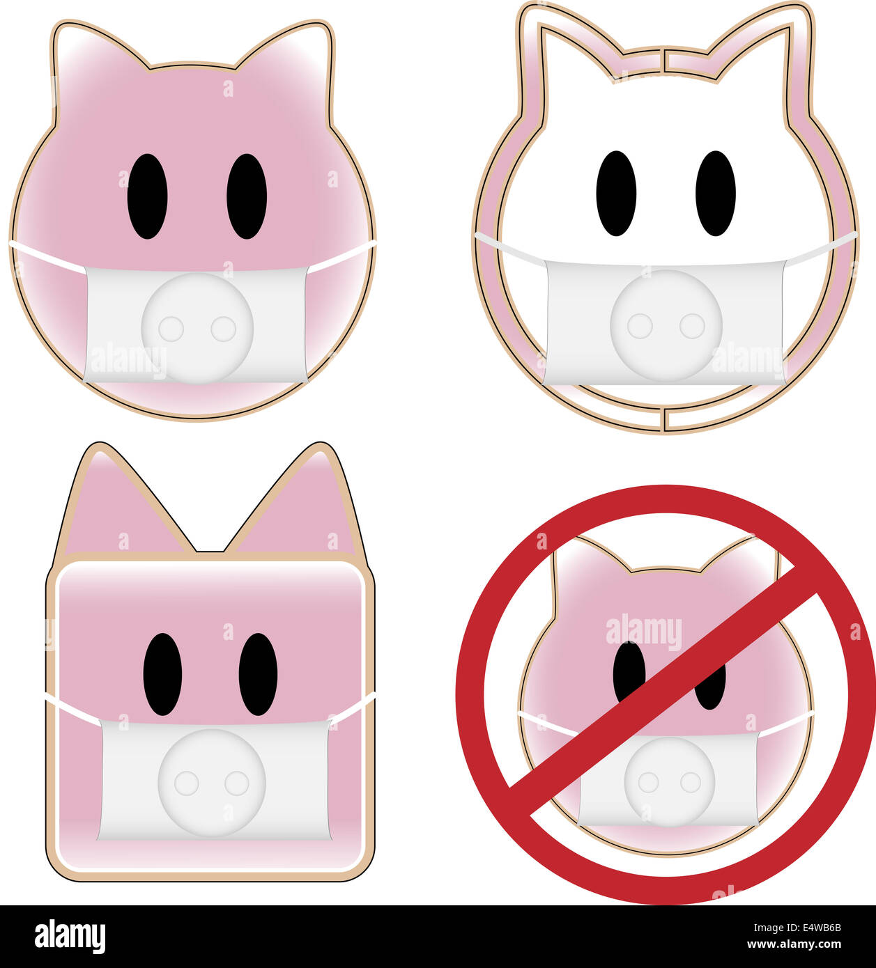 Schweine-Grippe Stockfoto