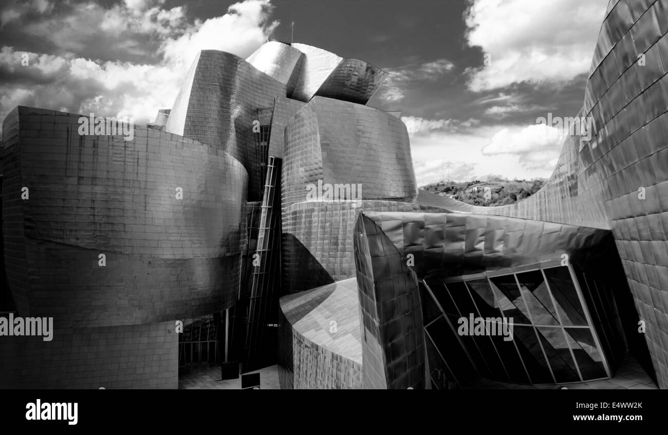 Bilbao, Spanien, schwarz und weiß Stockfoto