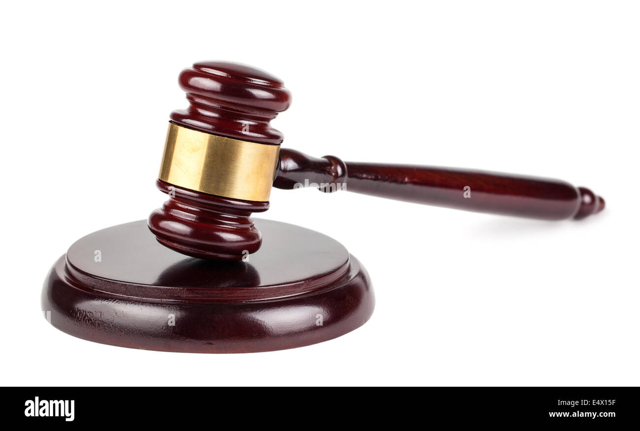 Braune hölzerne Hammer Stockfoto