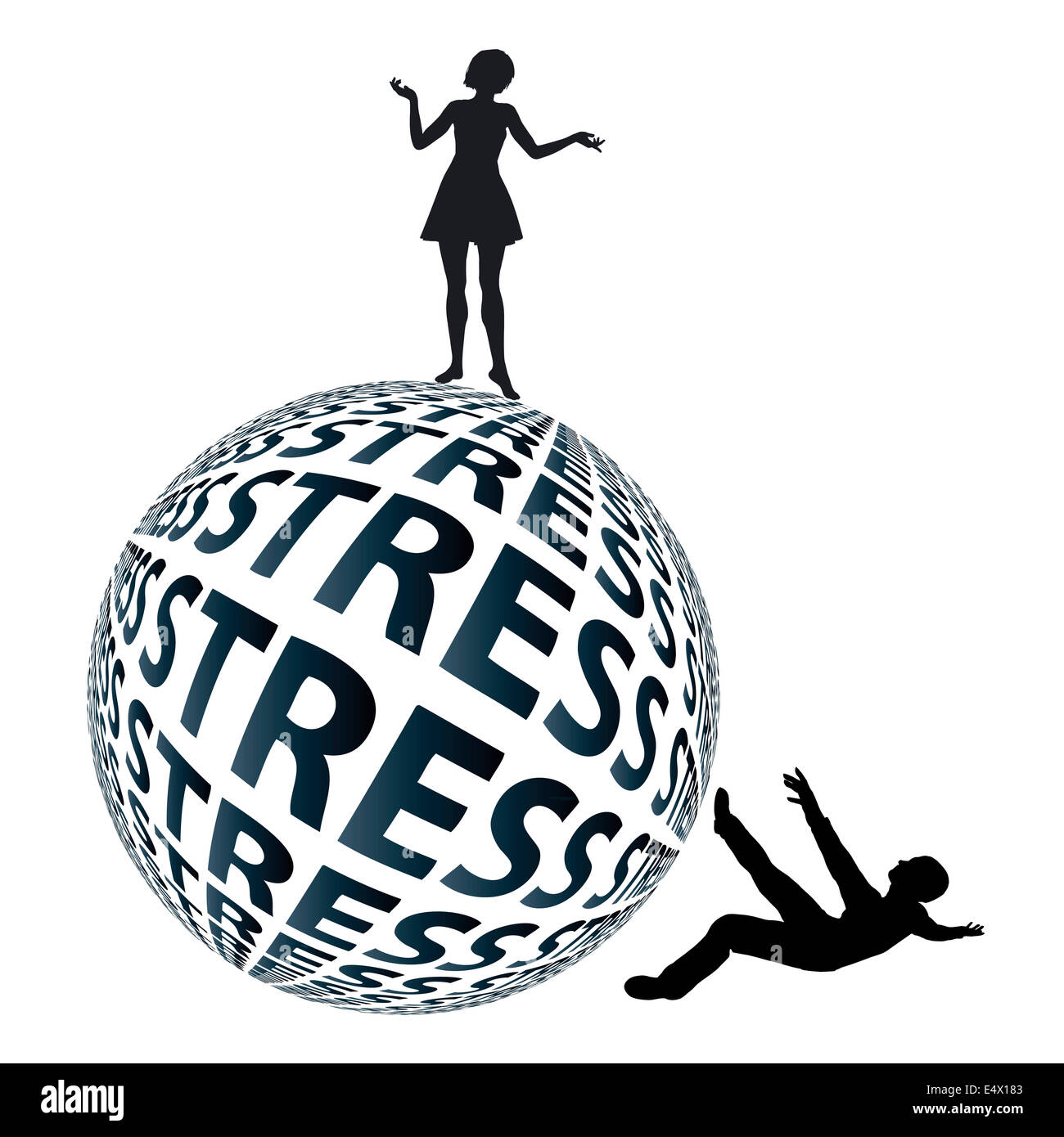 Frauen können mit extremen Stresssituationen weit besser als Männer bewältigen. Stockfoto