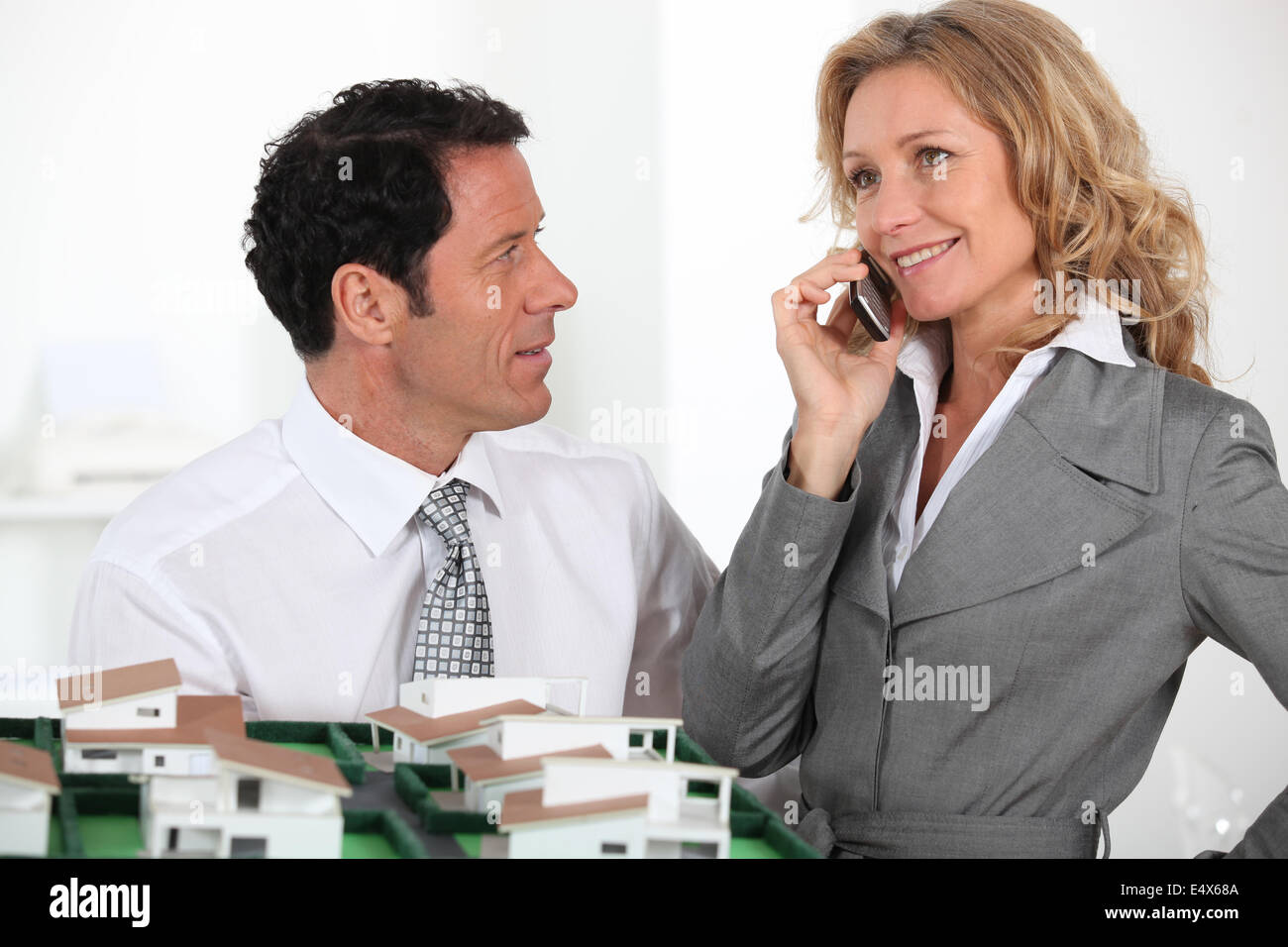 Immobilienmakler Stockfoto