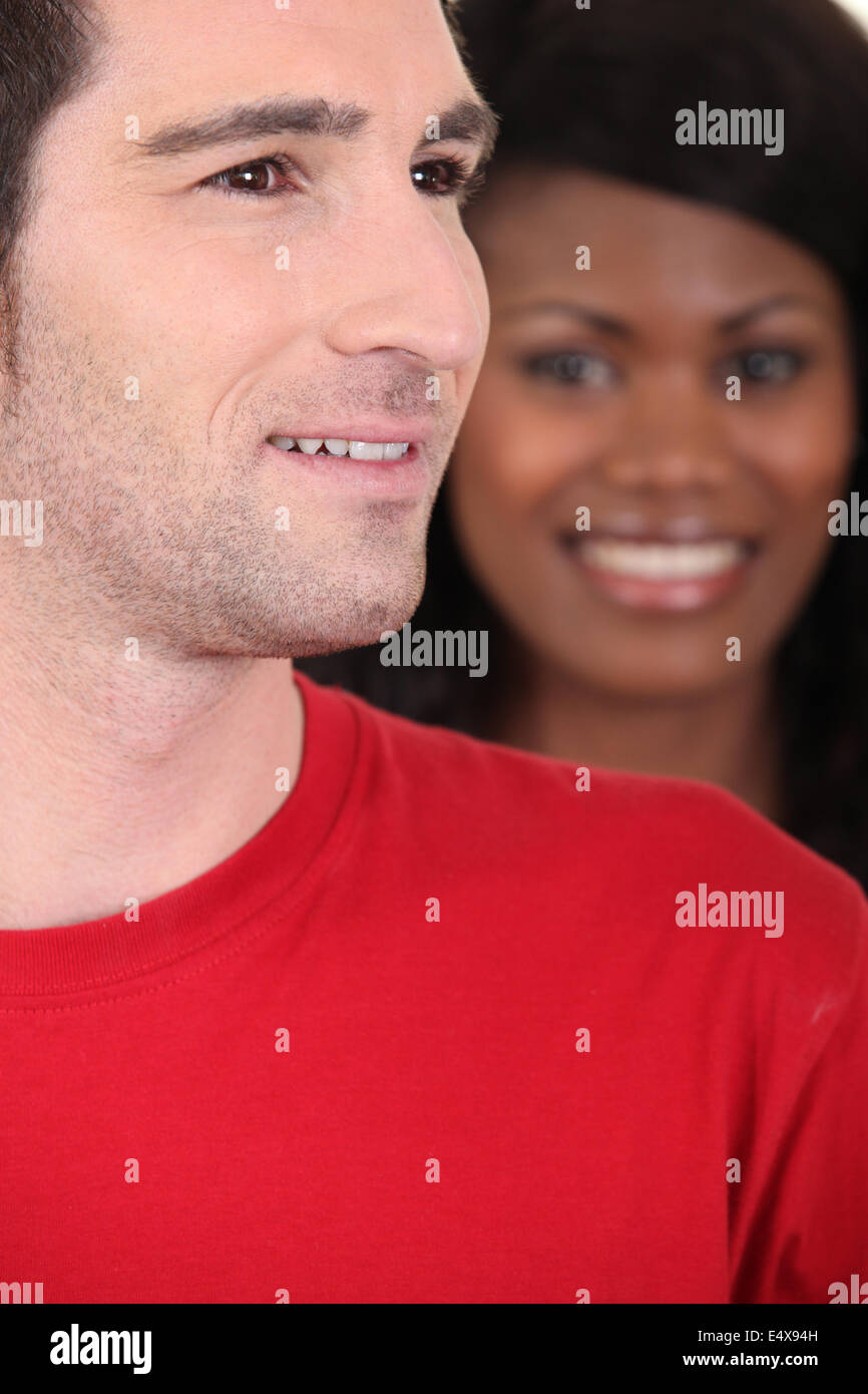 Lächelnde paar Stockfoto