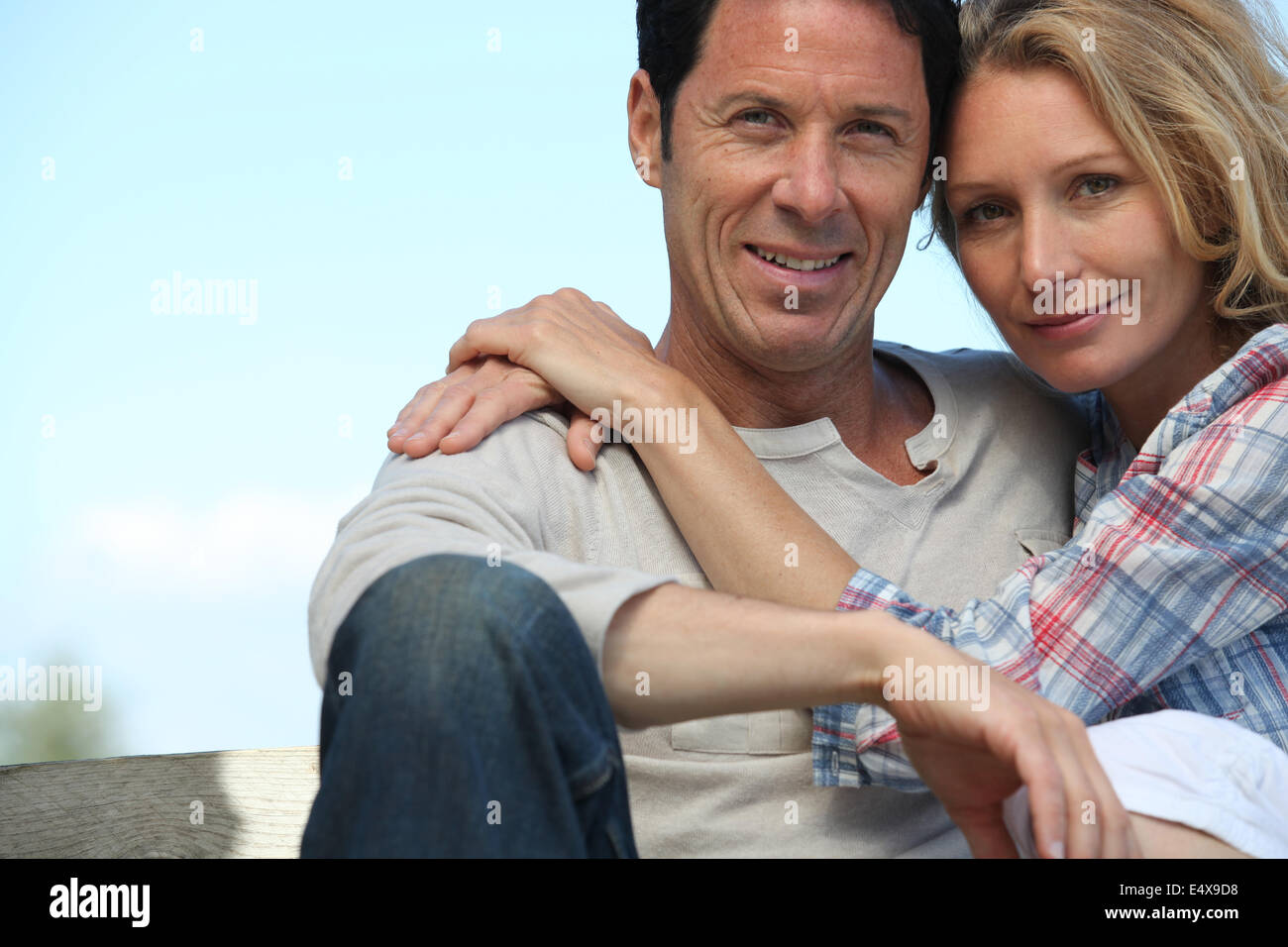 Nahaufnahme des Paares in der Liebe Stockfoto