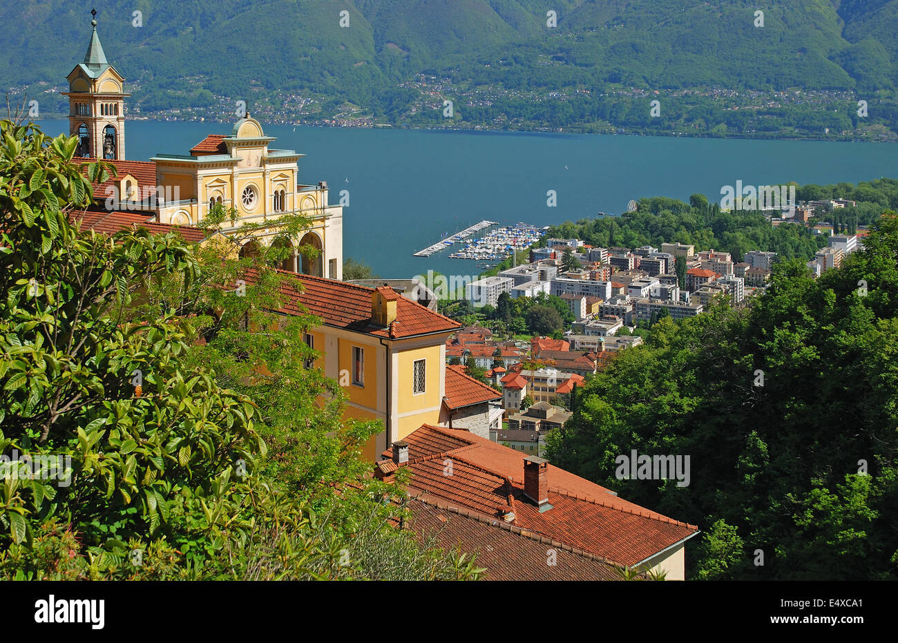 Madonna del Sasso, Locarno, Lago Maggiore Stockfotografie Alamy