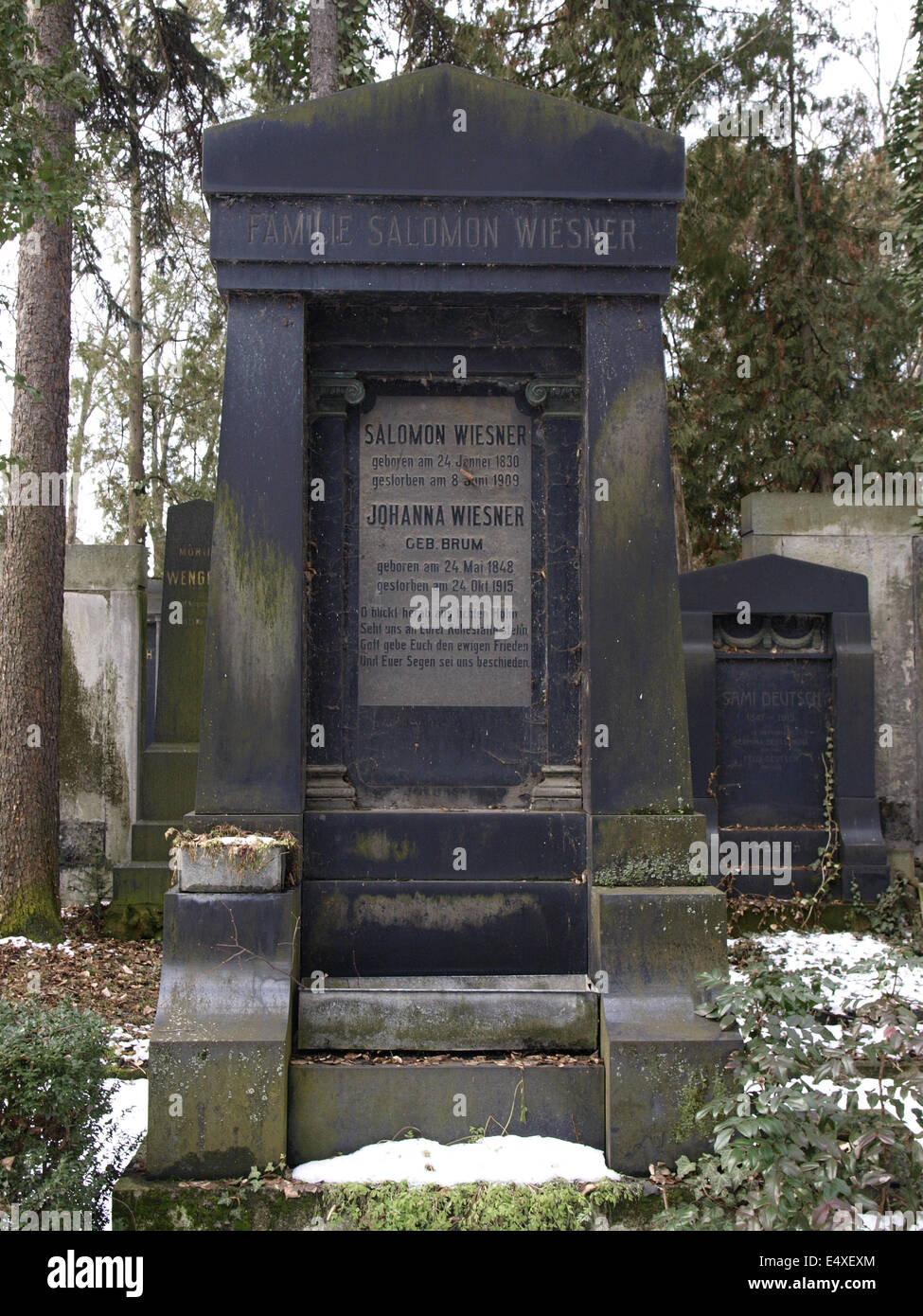 Jüdischer Friedhof Stockfoto