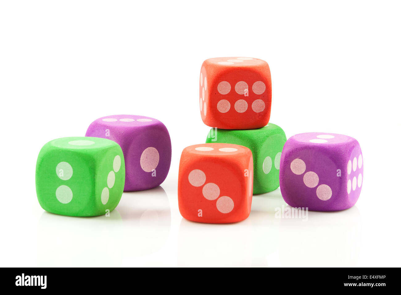 Würfel. Stockfoto