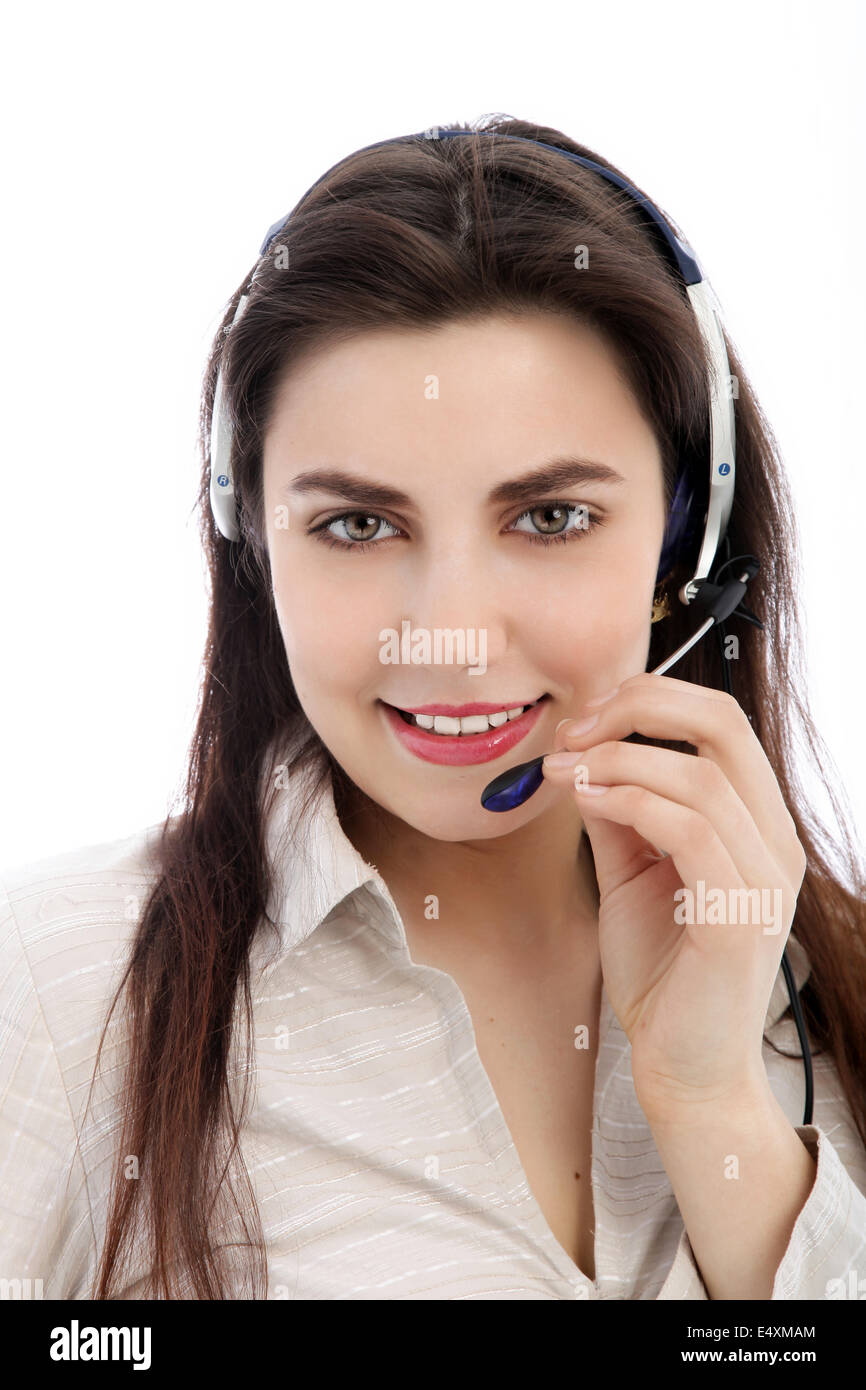 Call Center-Agenten Stockfoto