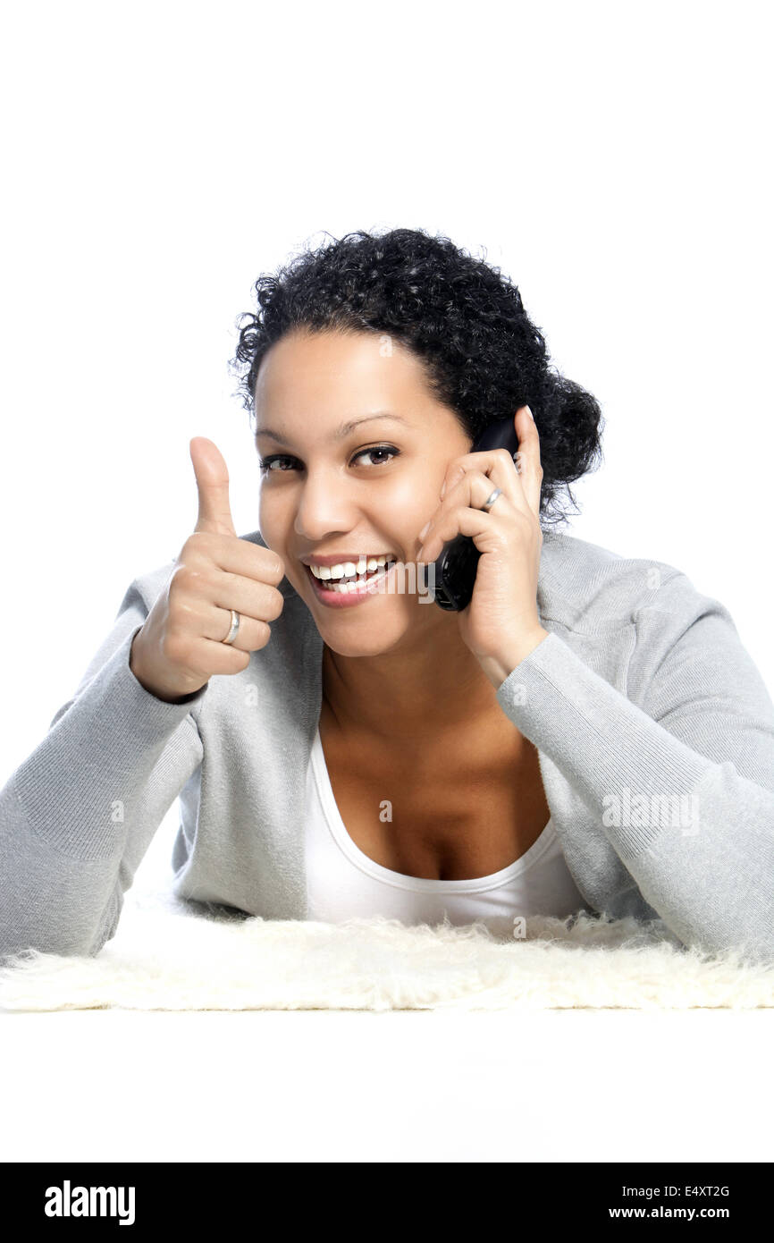 Afrikanische amerikanische Frau Stockfoto