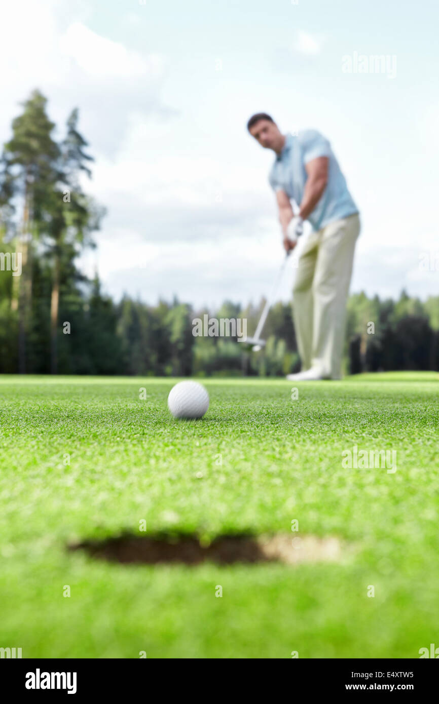 Golf spielen Stockfoto