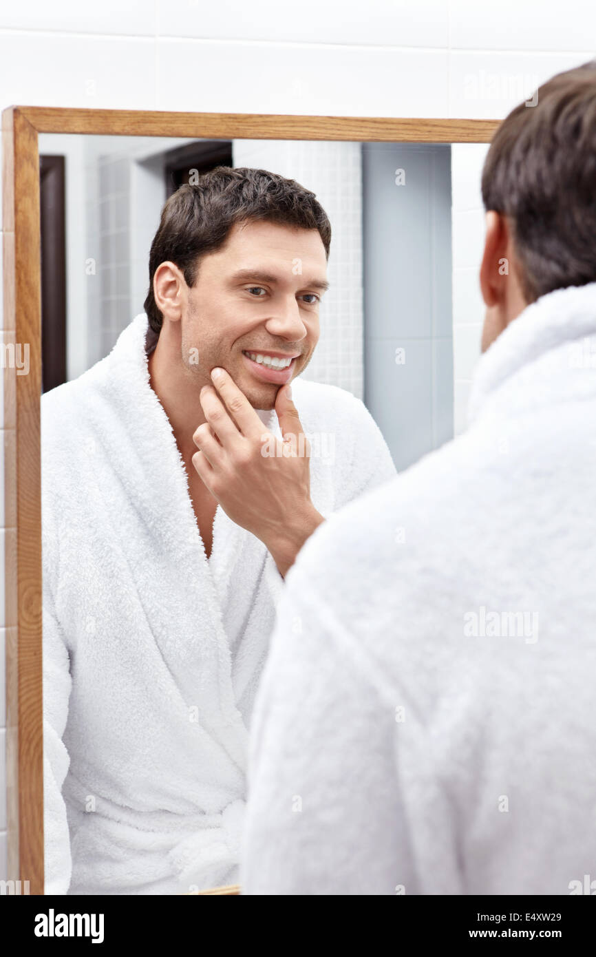 Reflexion im Spiegel Stockfoto