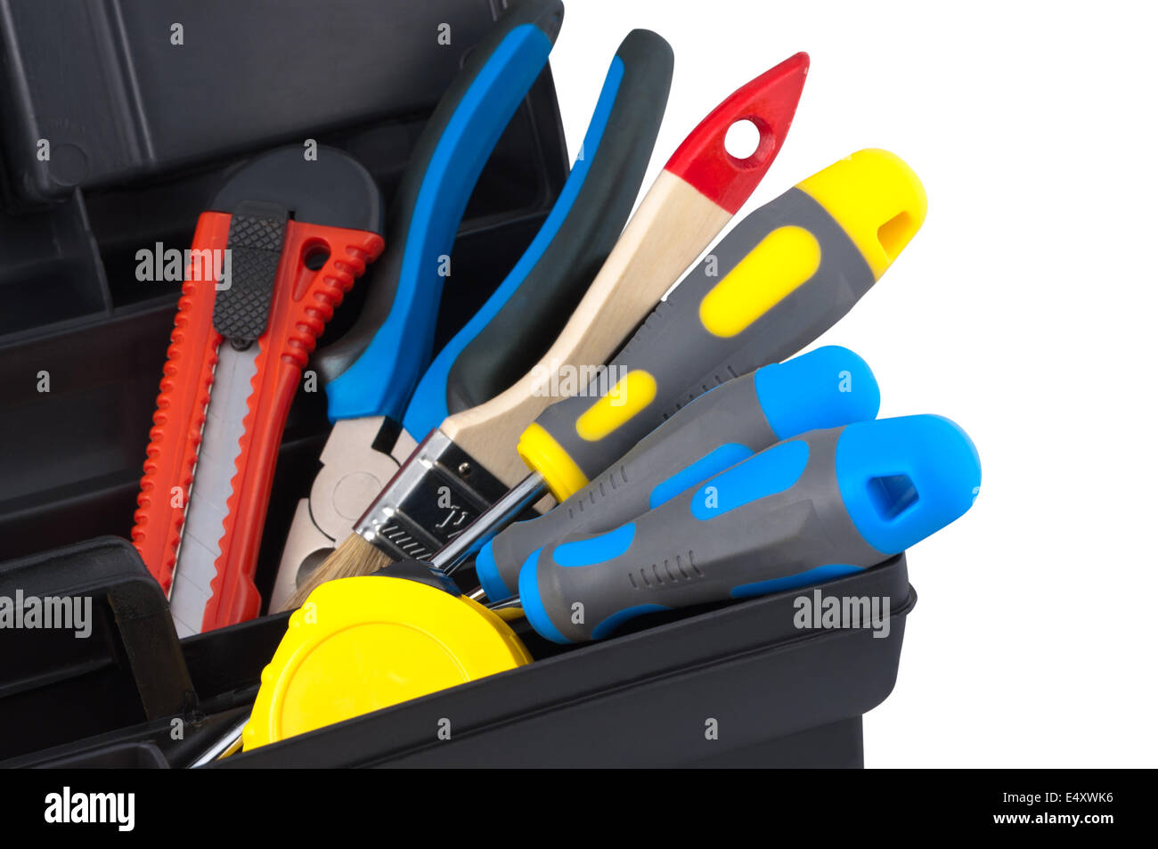 Werkzeugkasten-Satz von Schraubenschlüsseln, Kfz-Mechaniker-Werkzeuge im  Reparatursatz Fall mit Ratschengriff und Buchsen Stockfotografie - Alamy