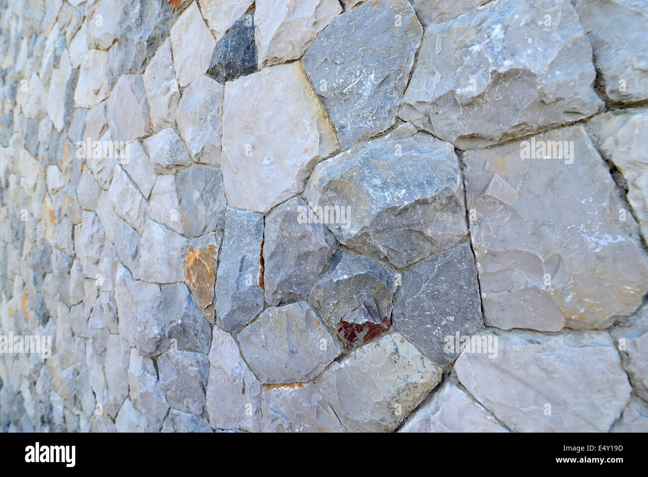 Granit Stein Wand Stockfoto