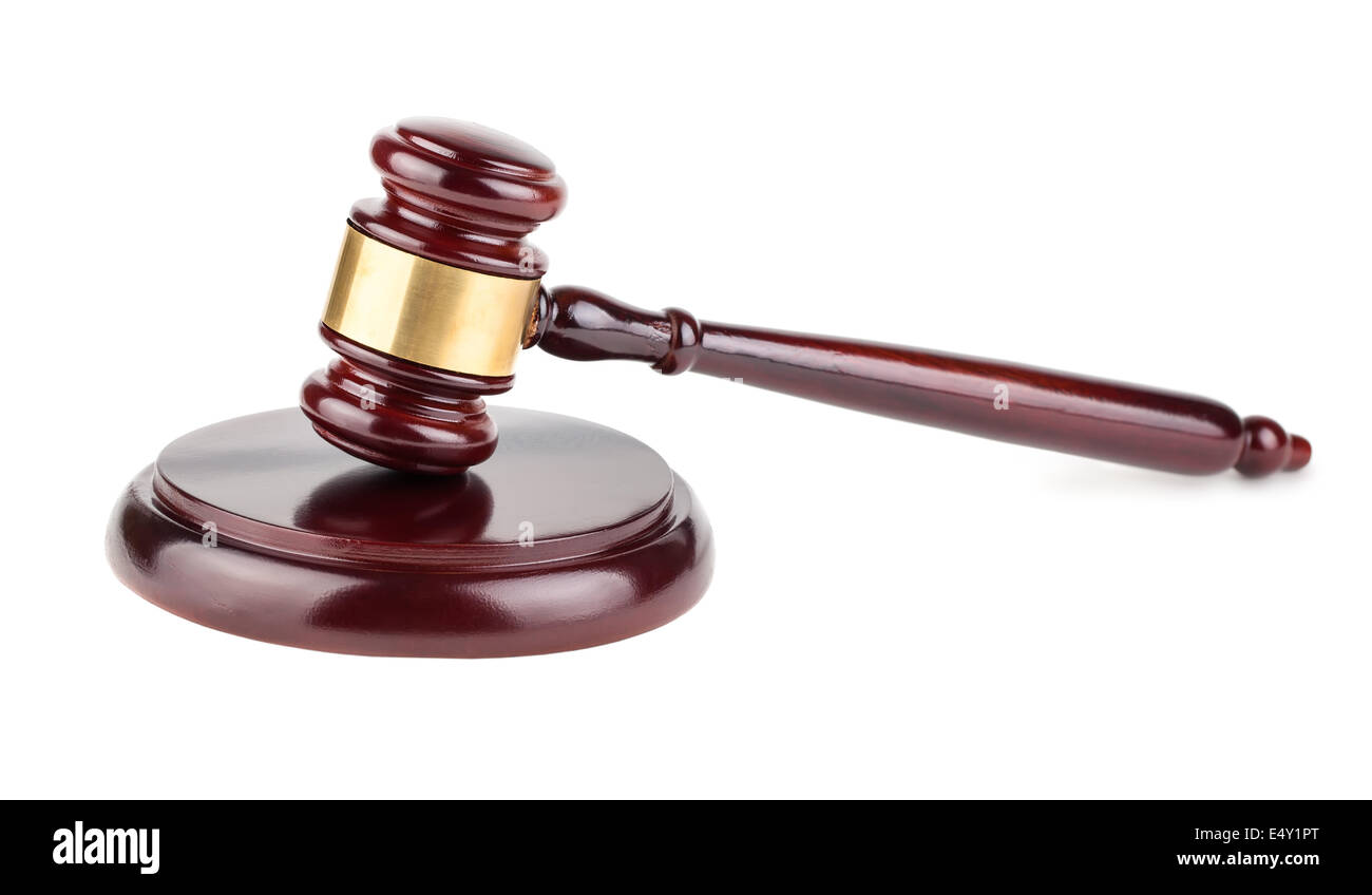 Holz braun Hammer Stockfoto