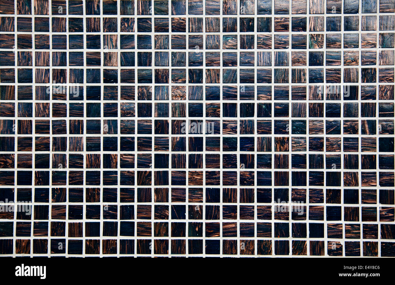 Schwarz Und Gold Mosaik Fliesen Stockfotografie Alamy