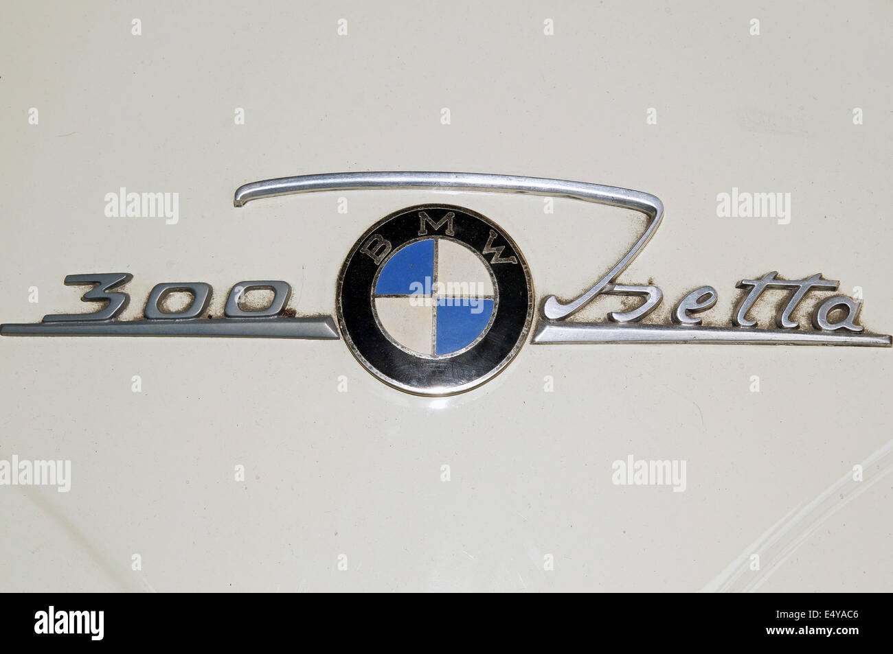 Automobil-Logo BMW Isetta Stockfoto