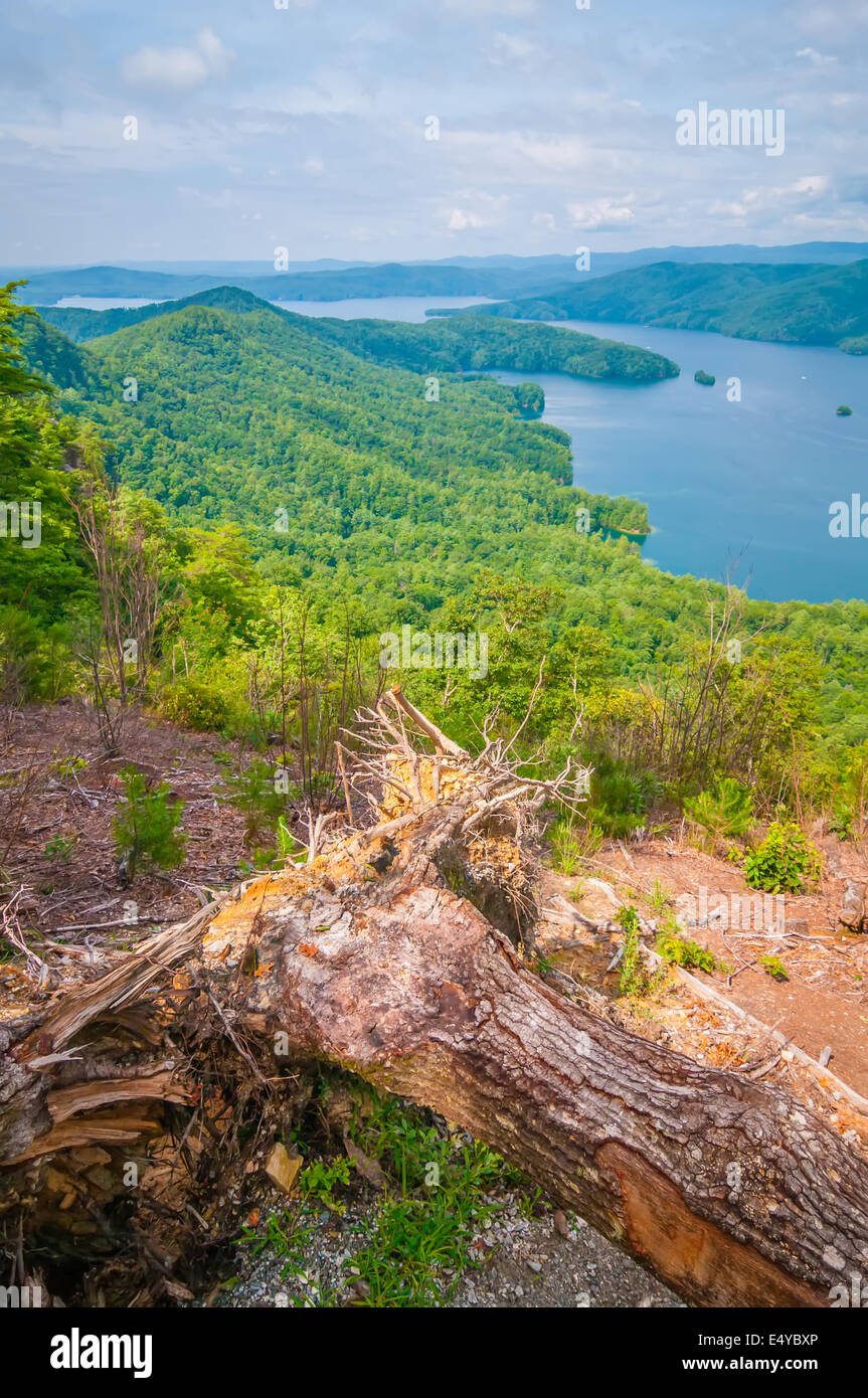 Landschaft um den See Jocasse Schlucht Stockfoto