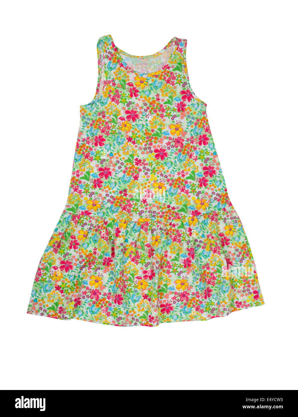 Baby Kleid mit floralem Muster Stockfoto