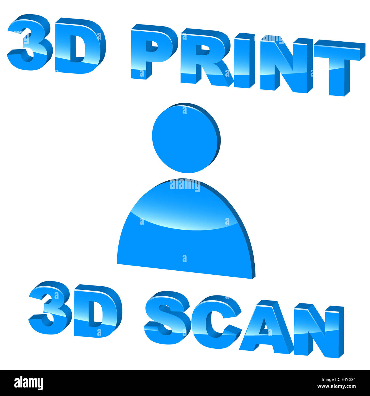 3D print scan Stockfoto