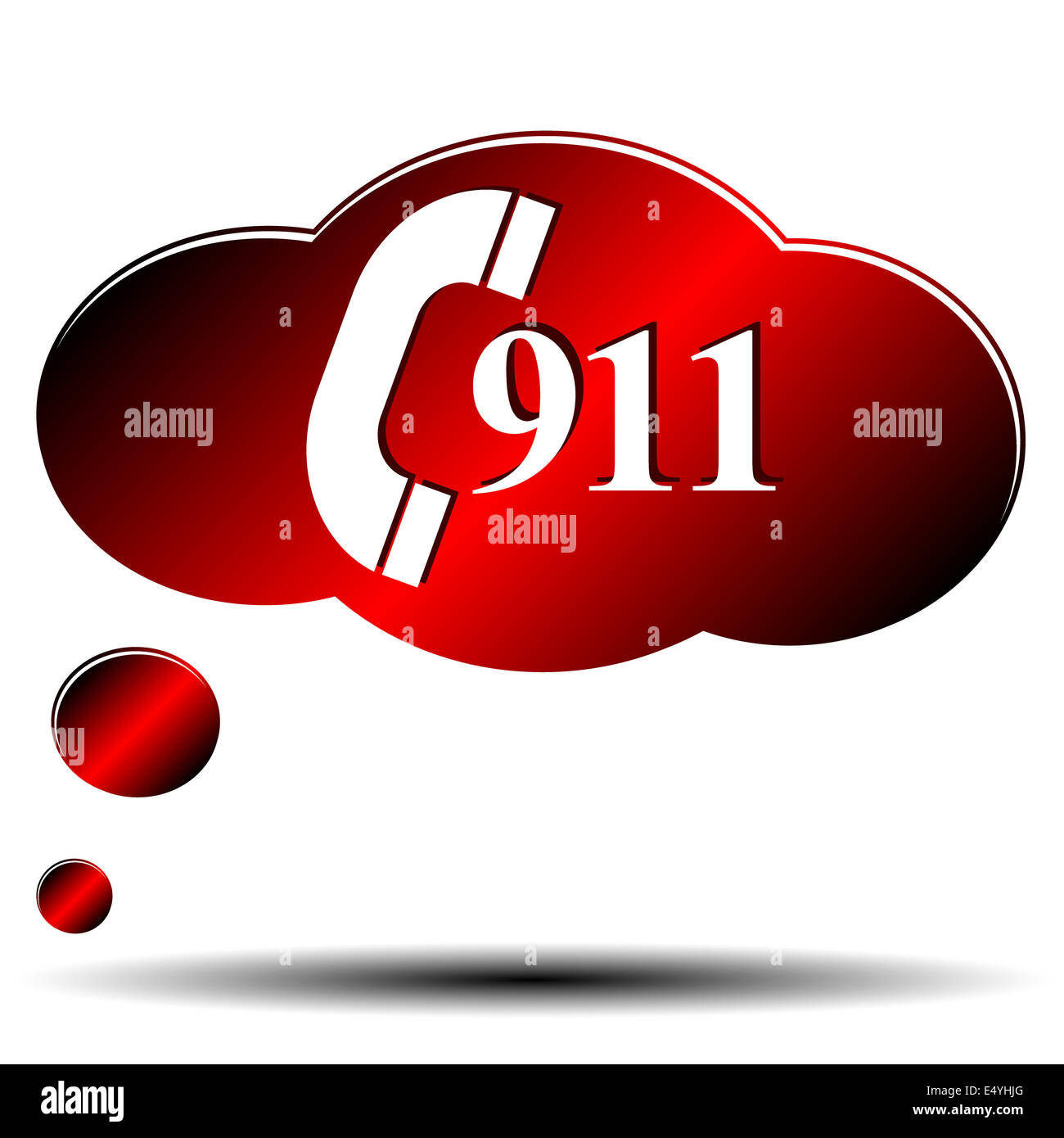 Notruf 911 Stockfoto