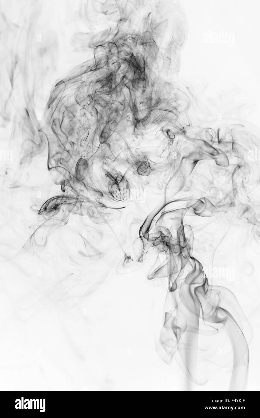 schwarzer Rauch Stockfoto