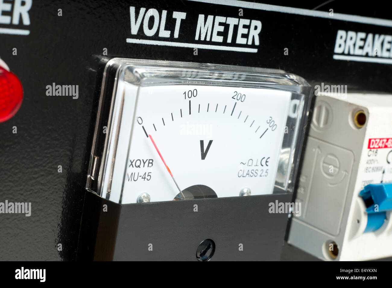 Ein Voltmeter Stockfoto