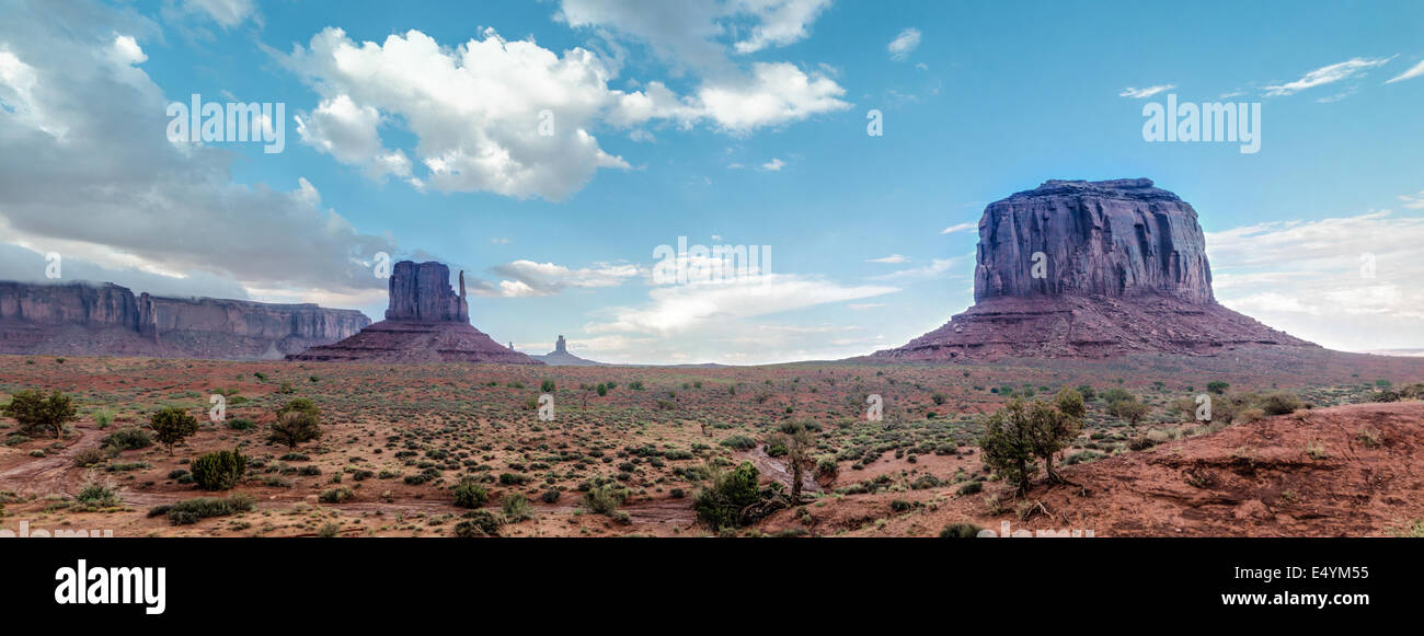 Monument Valley Panorama Skyline Stockfoto