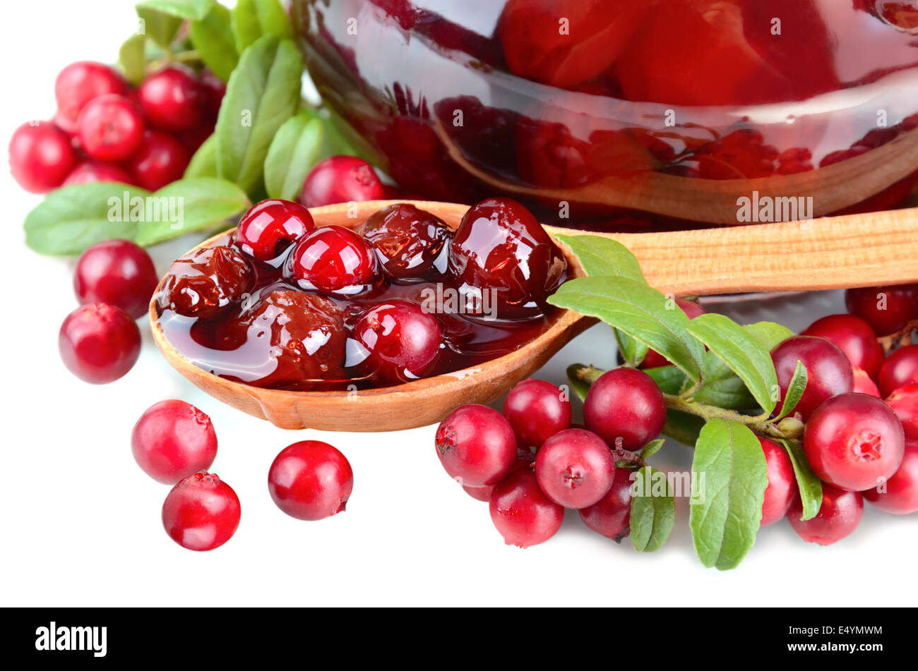 Preiselbeere-Gelee Stockfoto