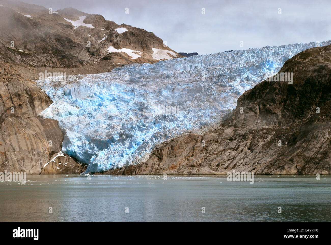 Gletscher, Prins Christian Sound, Grönland Stockfoto