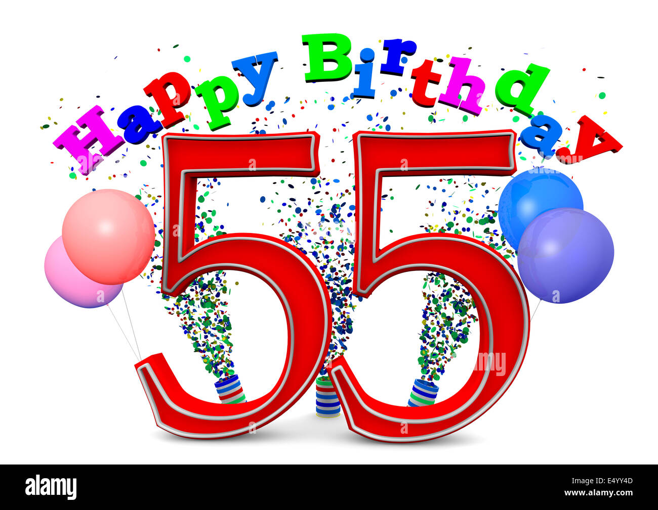 Alles Gute zum Geburtstag um 55 Stockfotografie - Alamy