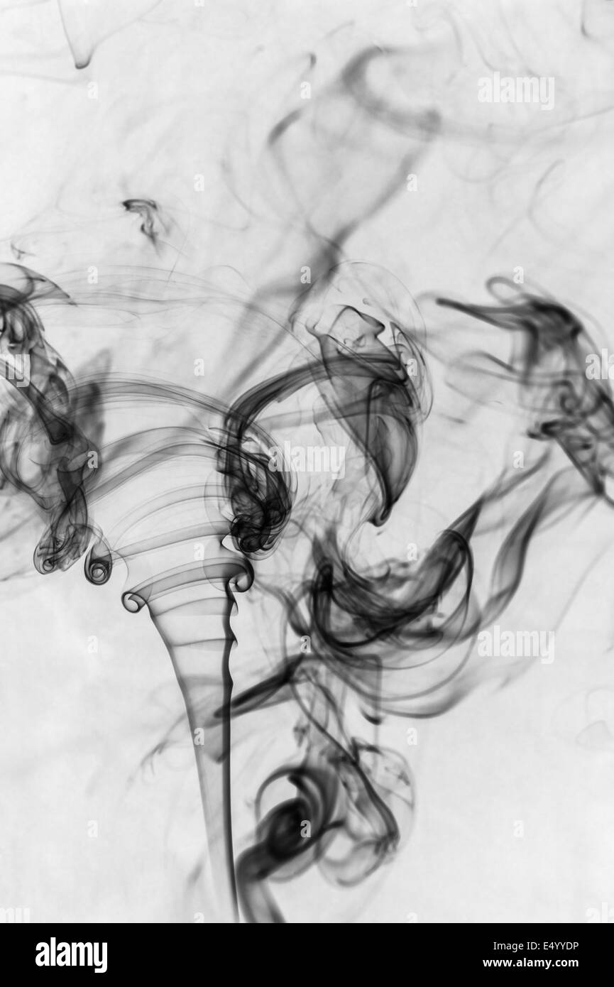 schwarzer Rauch Stockfoto