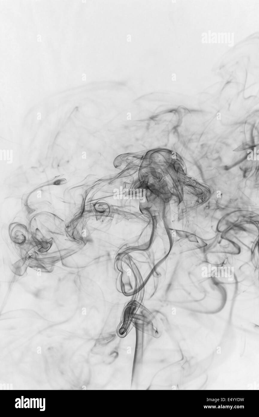 schwarzer Rauch Stockfoto