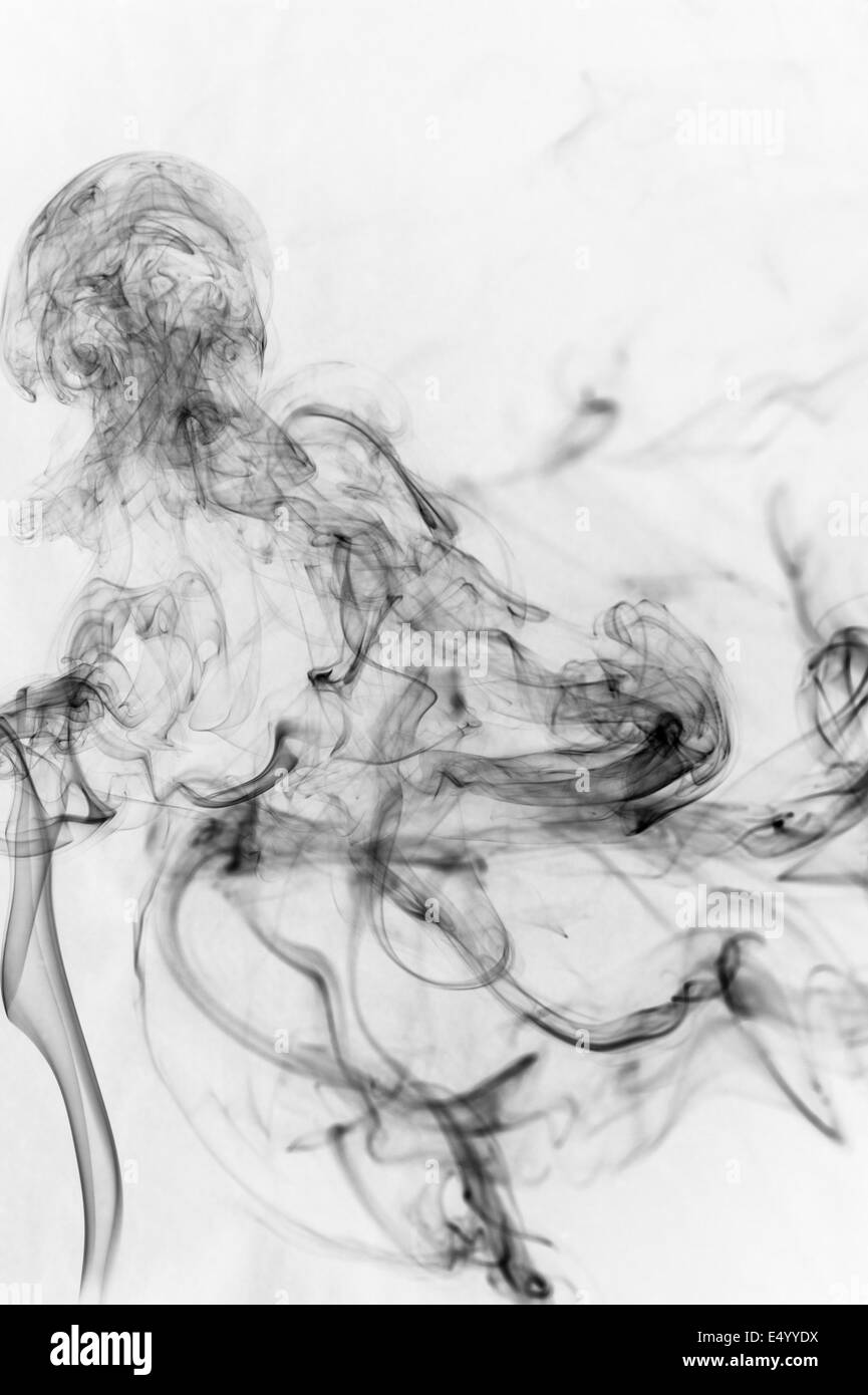 schwarzer Rauch Stockfoto